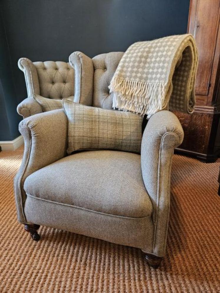 Pair of Victorian Arm Chairs - Image 7