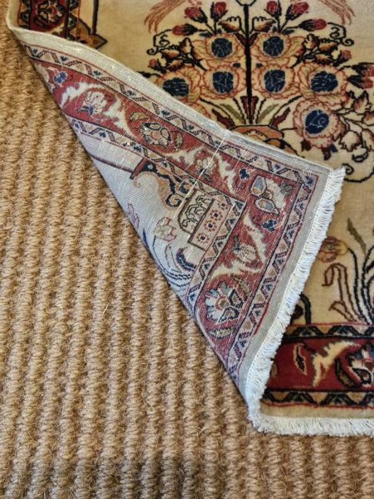 Antique Persian Silk Rug - Image 3
