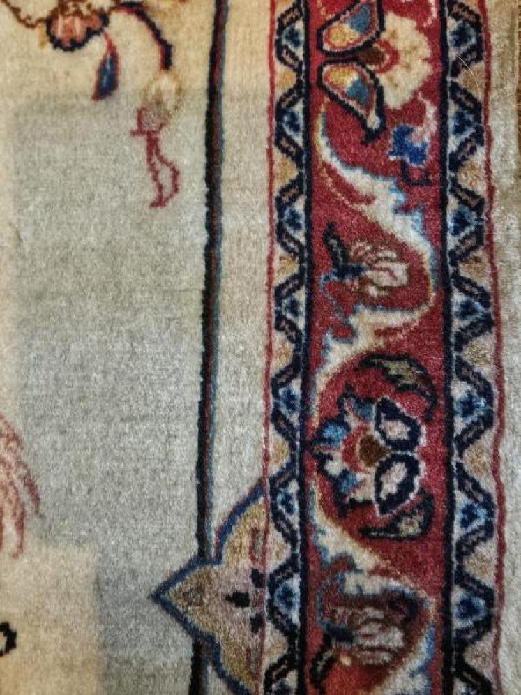Antique Persian Silk Rug - Image 4