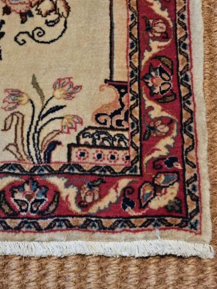 Antique Persian Silk Rug - Image 5