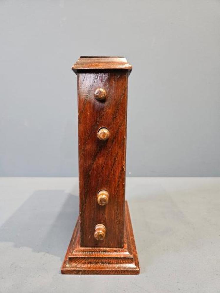 Edwardian Oak Perpetual Desk Calendar - Image 5