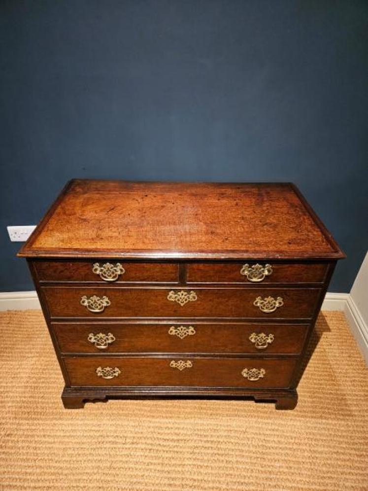 George III Oak Chest of Drawers - Image 6