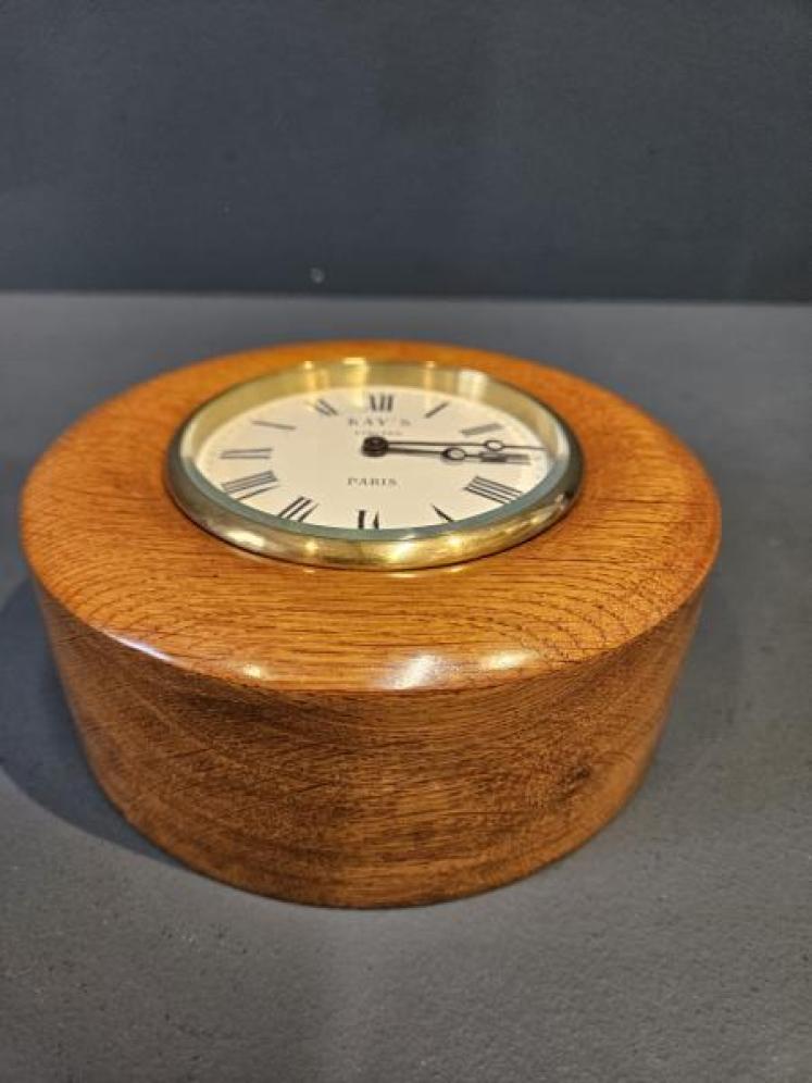 Rare Kays Paris Pork Pie Station Masters Clock - Image 7