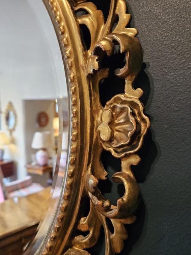Victorian Timber Gilt Florentine Mirror - Image 4