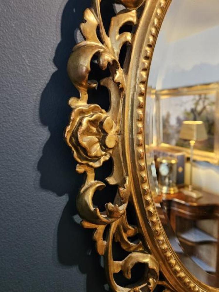 Victorian Timber Gilt Florentine Mirror - Image 5