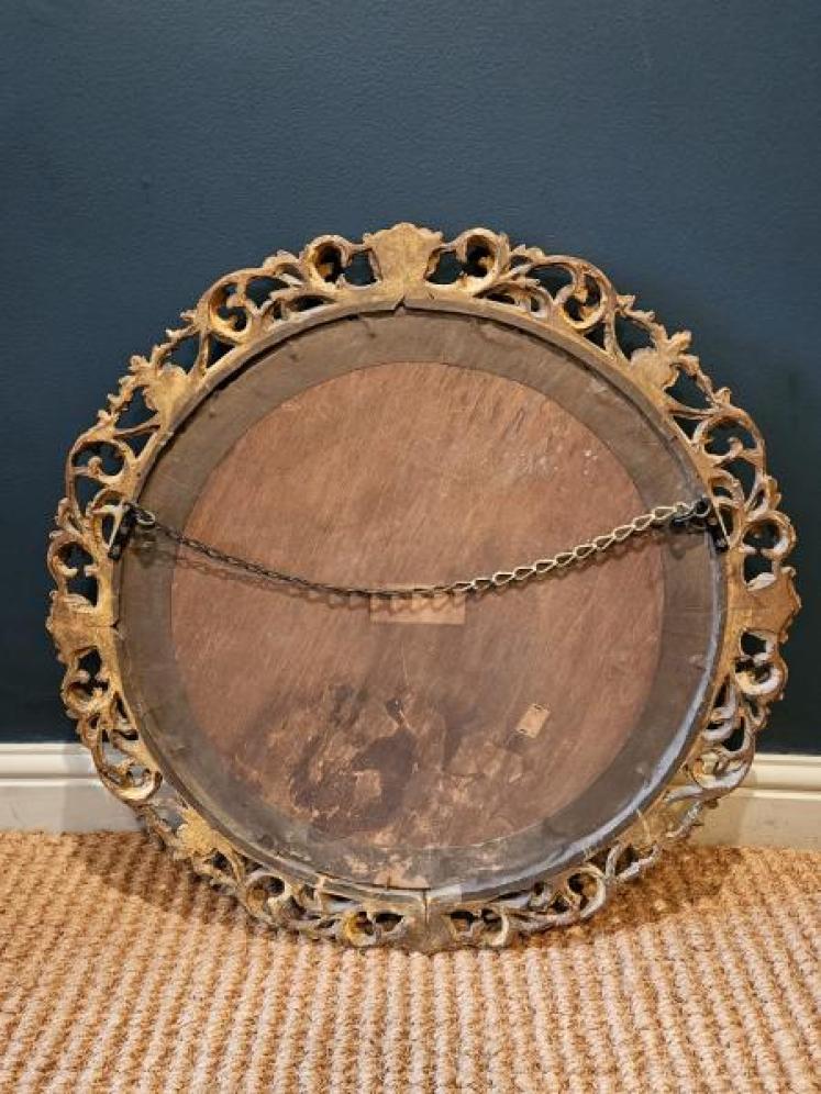 Victorian Timber Gilt Florentine Mirror - Image 6