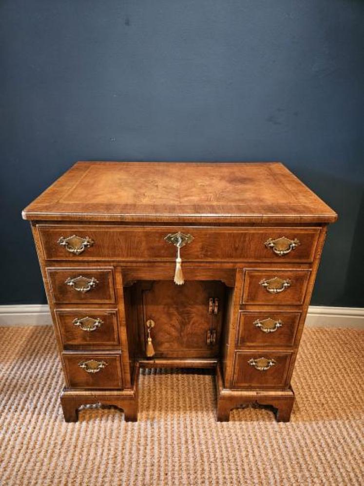 Walnut Kneehole Desk - Image 2