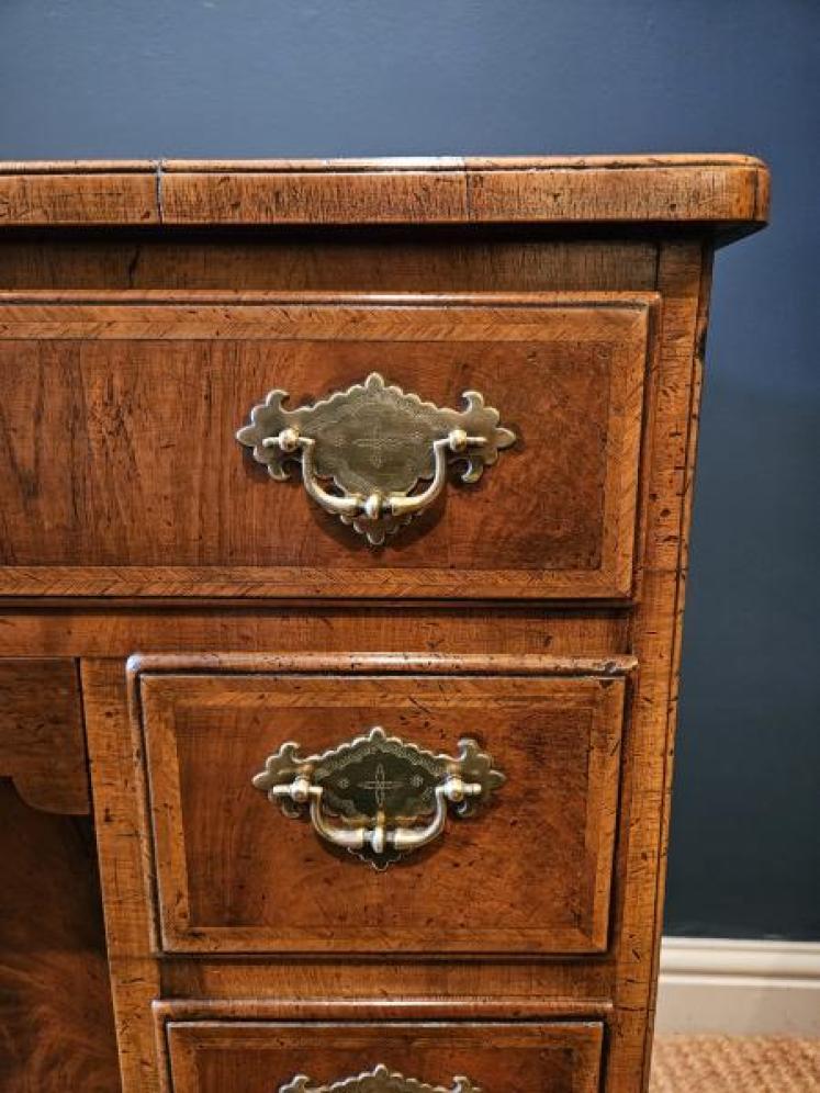 Walnut Kneehole Desk - Image 5