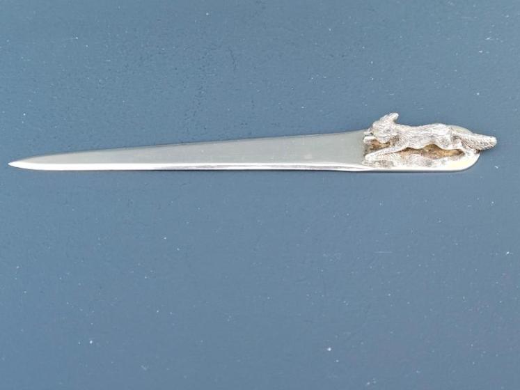 Quality George V Silver Running Fox Letter Opener - Image 1