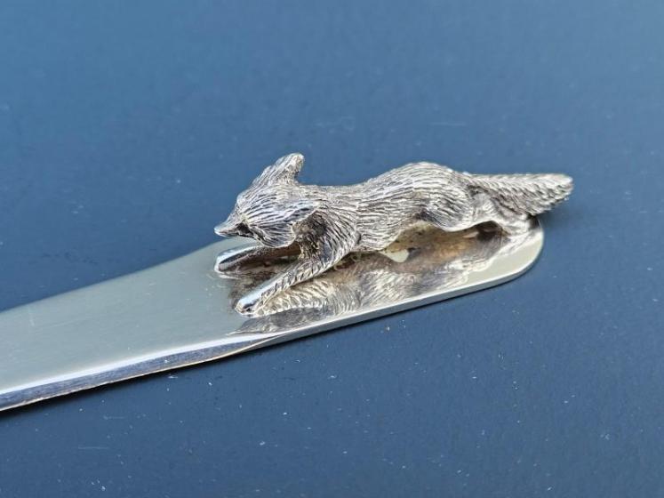 Quality George V Silver Running Fox Letter Opener - Image 2