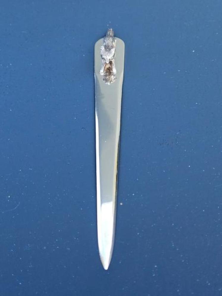 Quality George V Silver Running Fox Letter Opener - Image 3