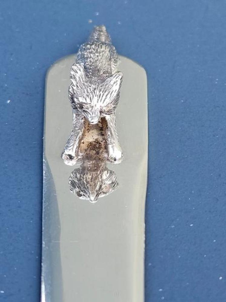 Quality George V Silver Running Fox Letter Opener - Image 5