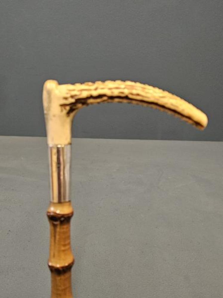Victorian Silver Mounted Bamboo Riding Whip - Image 4