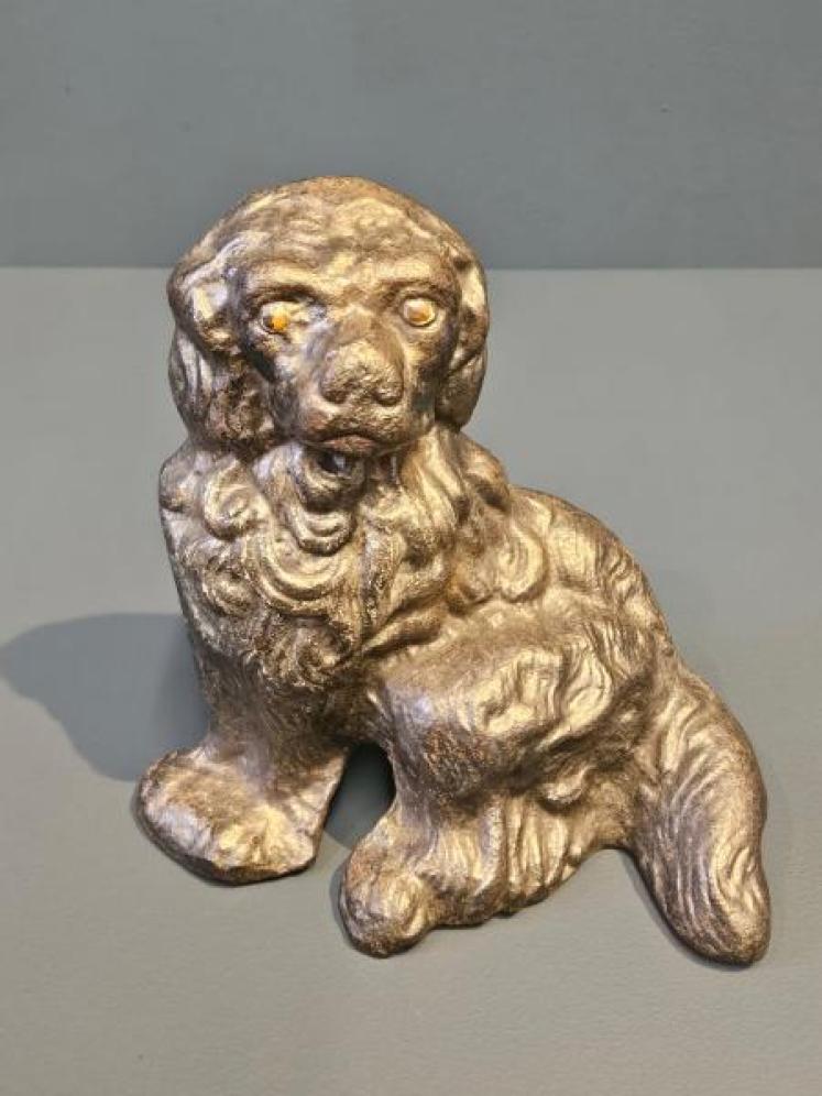 Victorian Cast Iron Spaniel Door Stop - Image 2