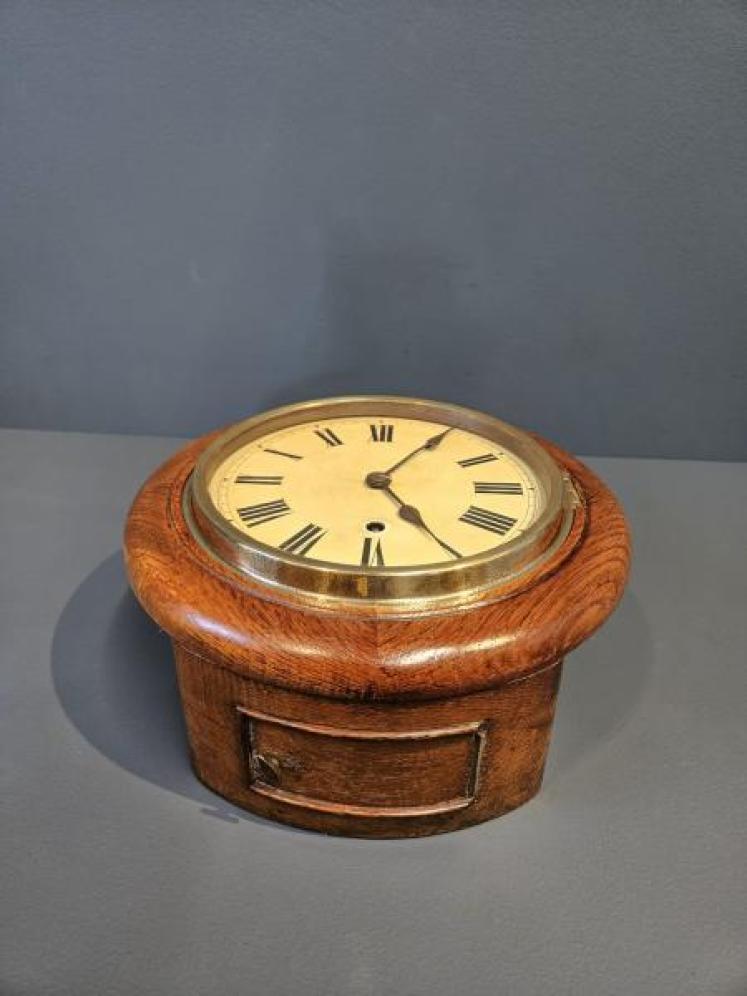 Late Victorian Oak Cased English Dial Clock - Image 3