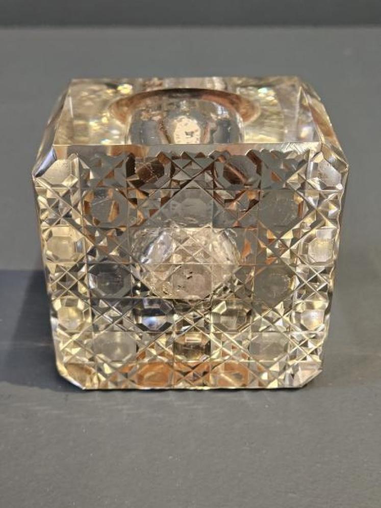 Edwardian Silver Ink Well and Pocket Watch Holder - Image 5