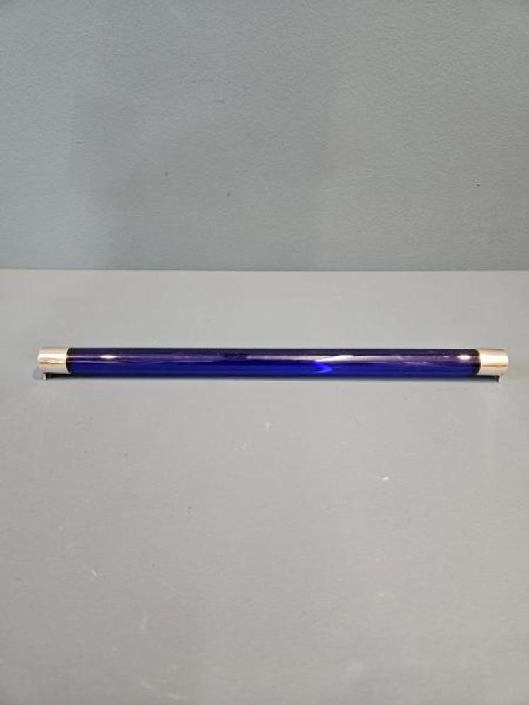 George V Bristol Blue Glass and Silver Ruler - Image 1