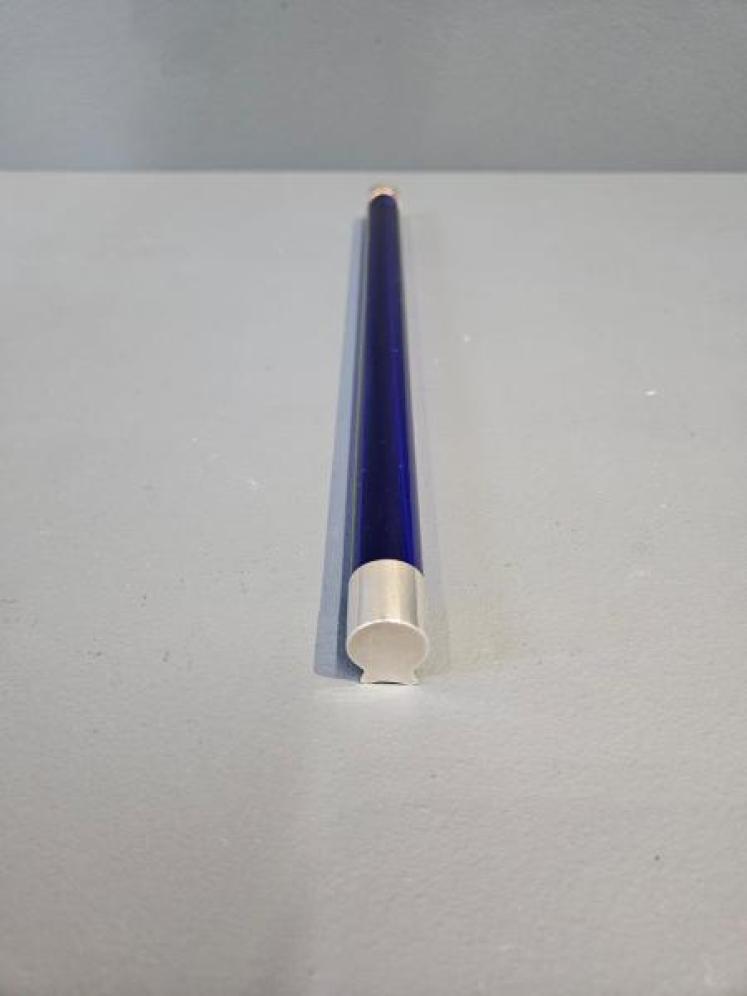 George V Bristol Blue Glass and Silver Ruler - Image 2