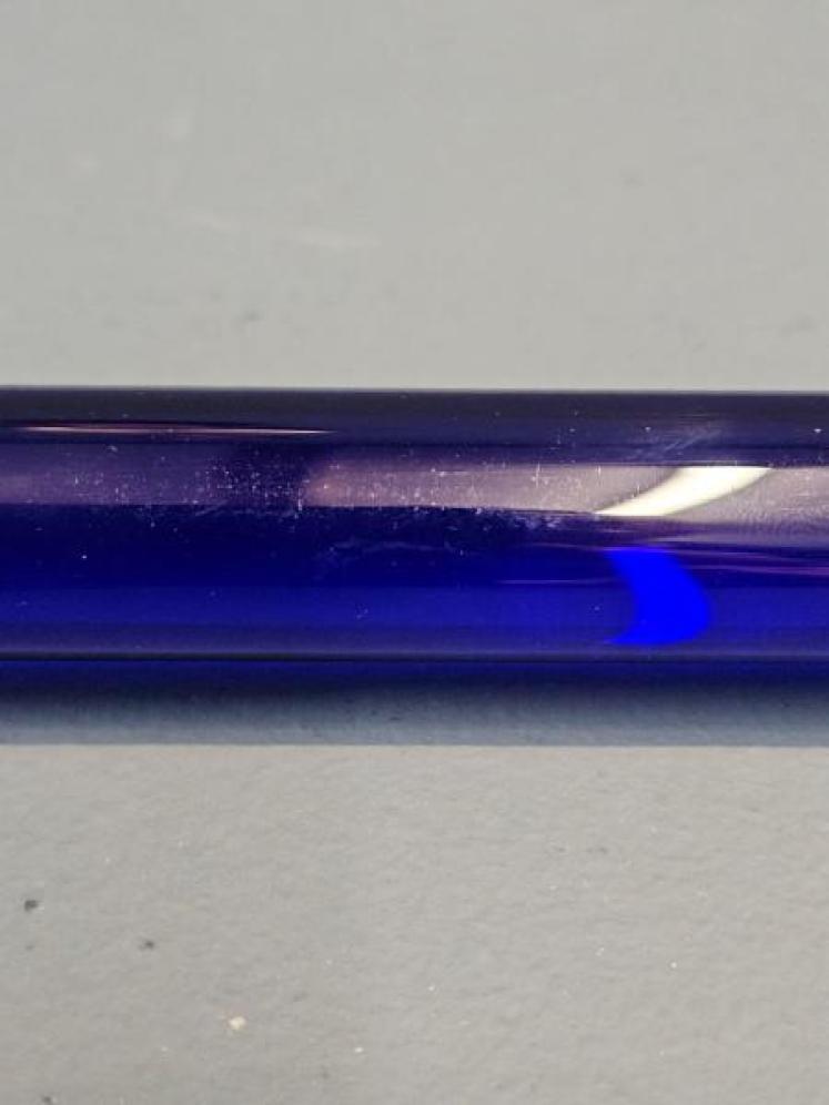 George V Bristol Blue Glass and Silver Ruler - Image 5