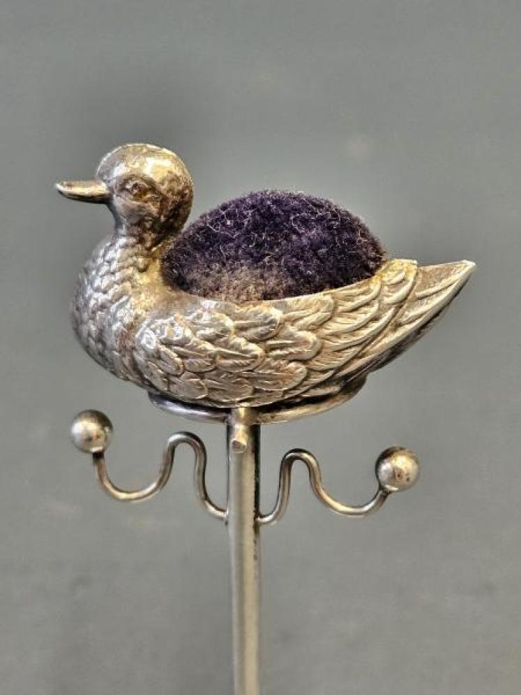 Silver Duck Pin Cushion - Image 3