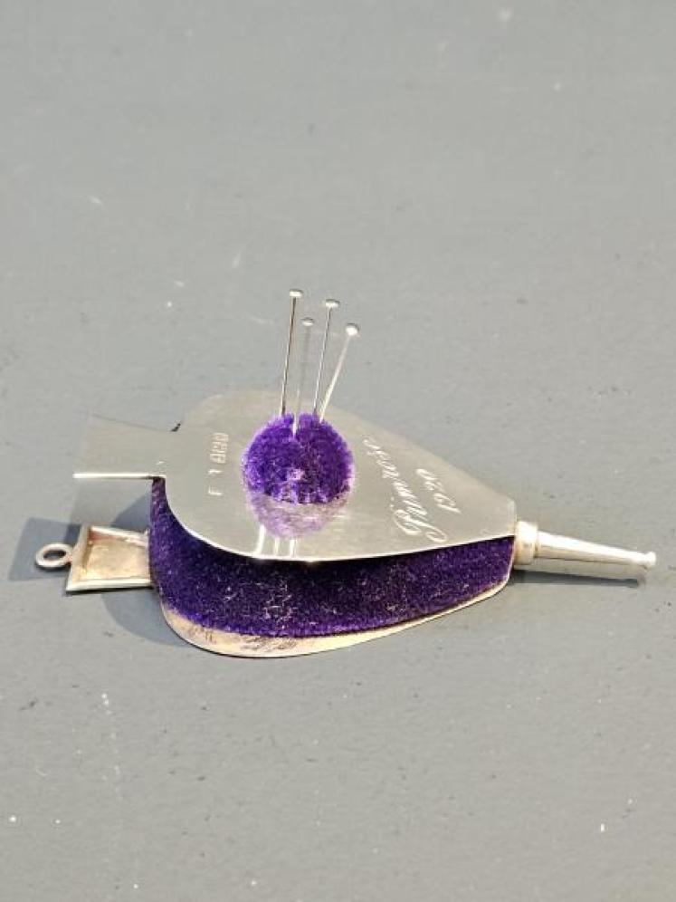 Silver Bellows Pin Cushion - Image 1