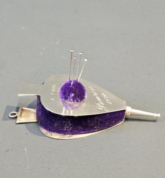 Silver Bellows Pin Cushion