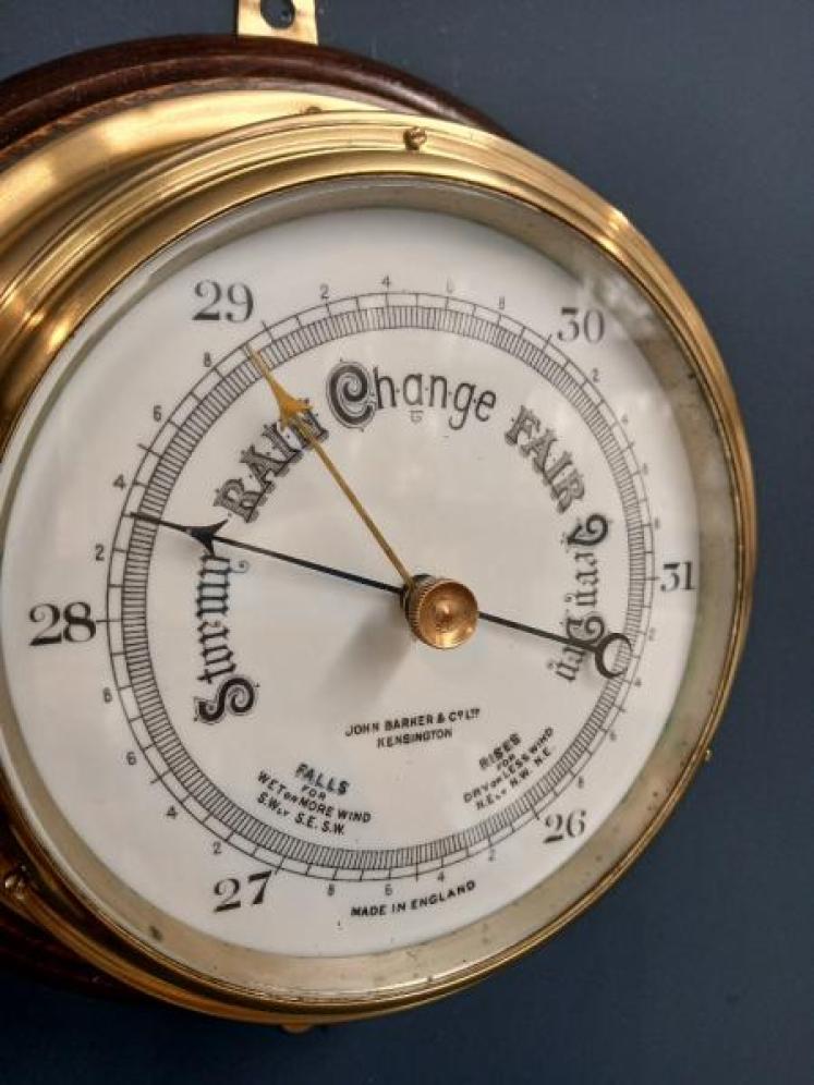 Victorian Barker of Kensington Bulkhead Barometer  - Image 2