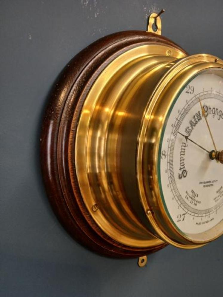 Victorian Barker of Kensington Bulkhead Barometer  - Image 3