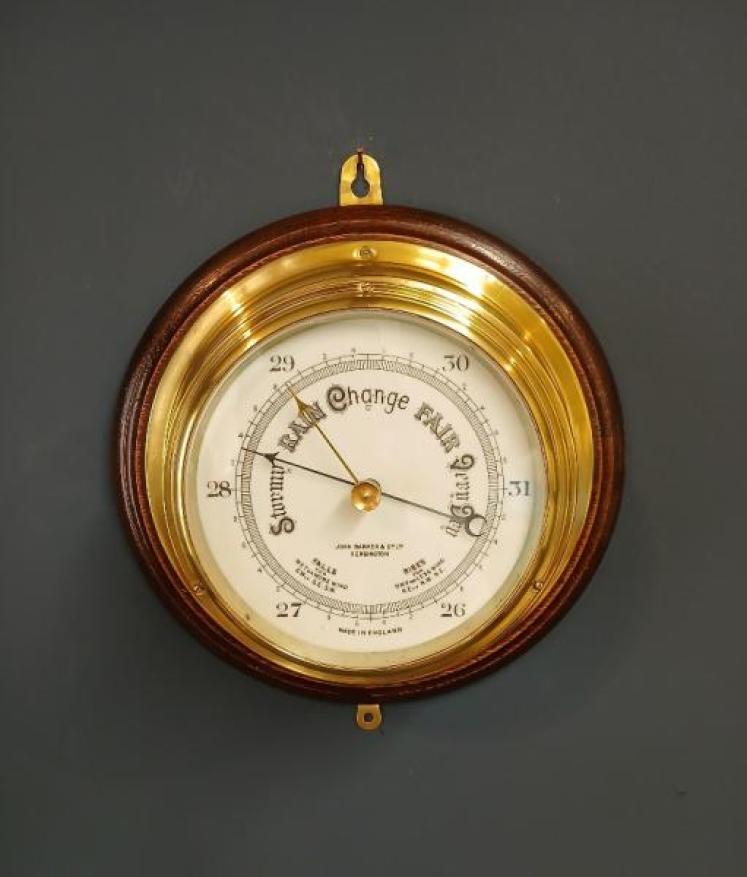 Victorian Barker of Kensington Bulkhead Barometer  - Image 7
