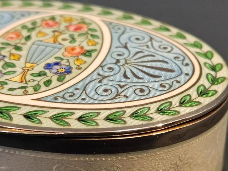 Outstanding Silver and Enamel Table Box - Image 6