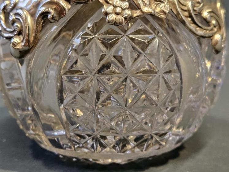 Fine Quality Edwardian Silver Overlaid Scent Bottle - Image 4