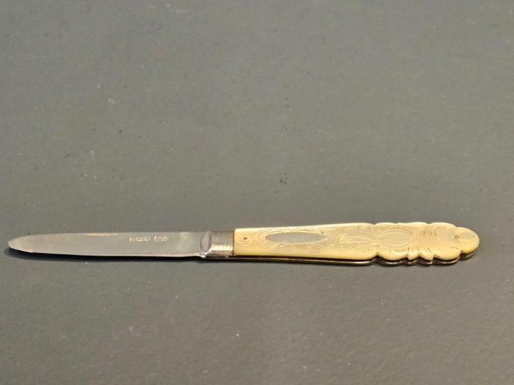 Mid Victorian Silver and Mother of Pearl Pen Knife - Image 1