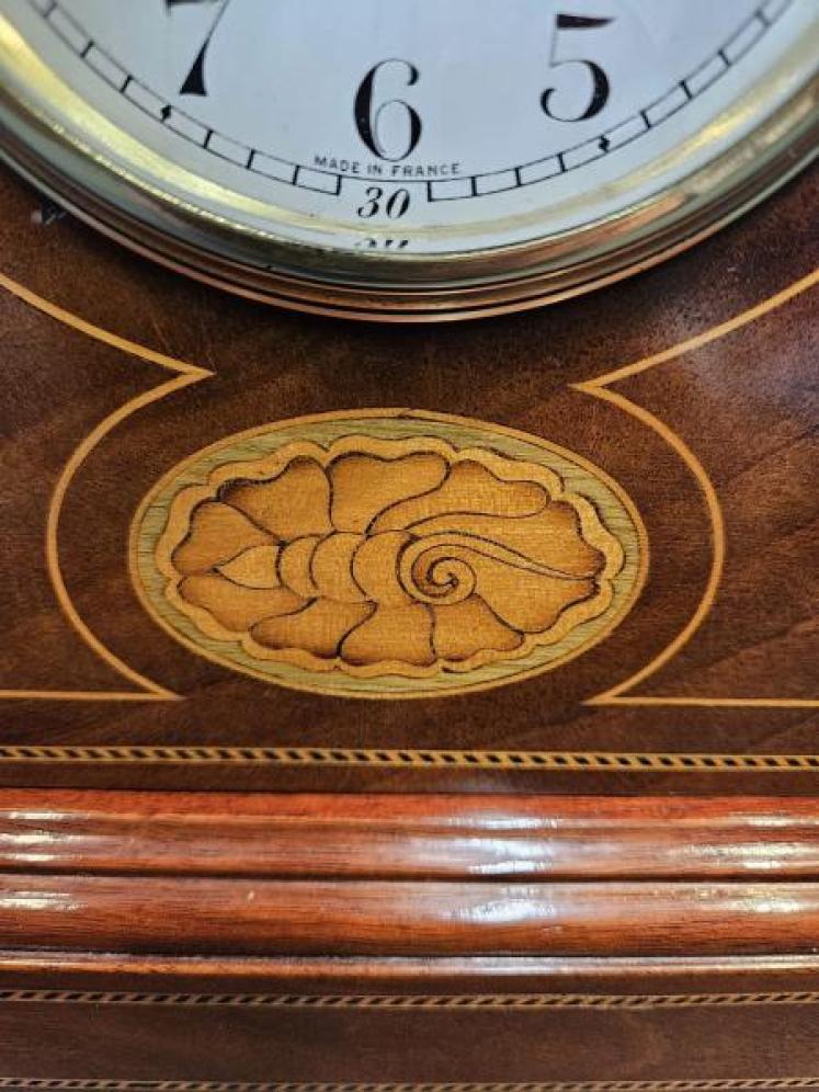 Edwardian Sheraton Inlaid Mantel Clock - Image 5