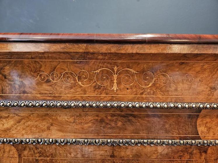 Superb Victorian Inlaid Walnut Credenza - Image 6