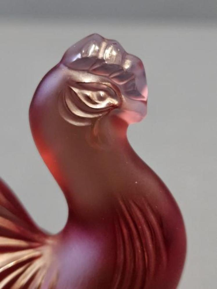 Lalique Opalescent Red Cockerel - Image 2