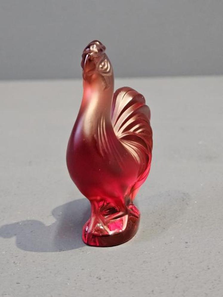 Lalique Opalescent Red Cockerel - Image 3