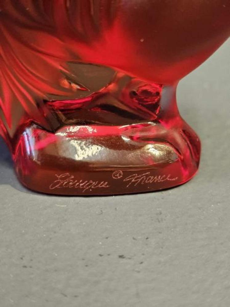 Lalique Opalescent Red Cockerel - Image 5