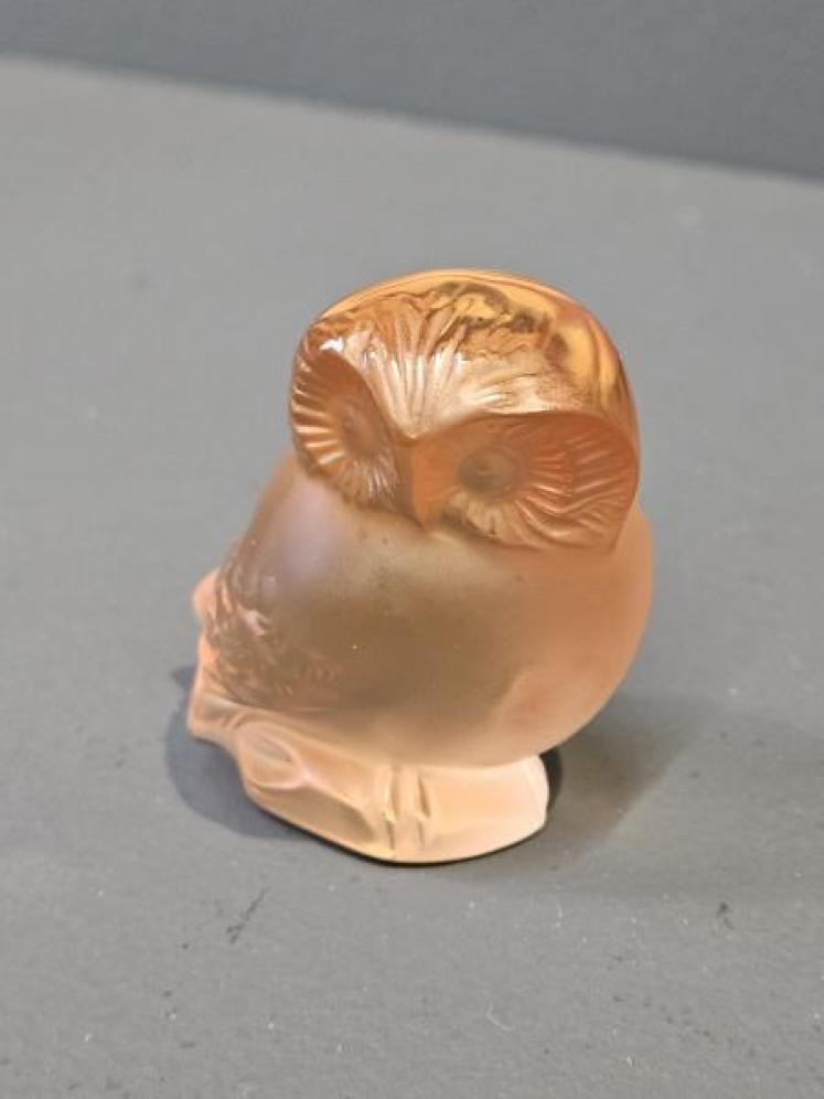 Lalique Amber Owl  - Image 2
