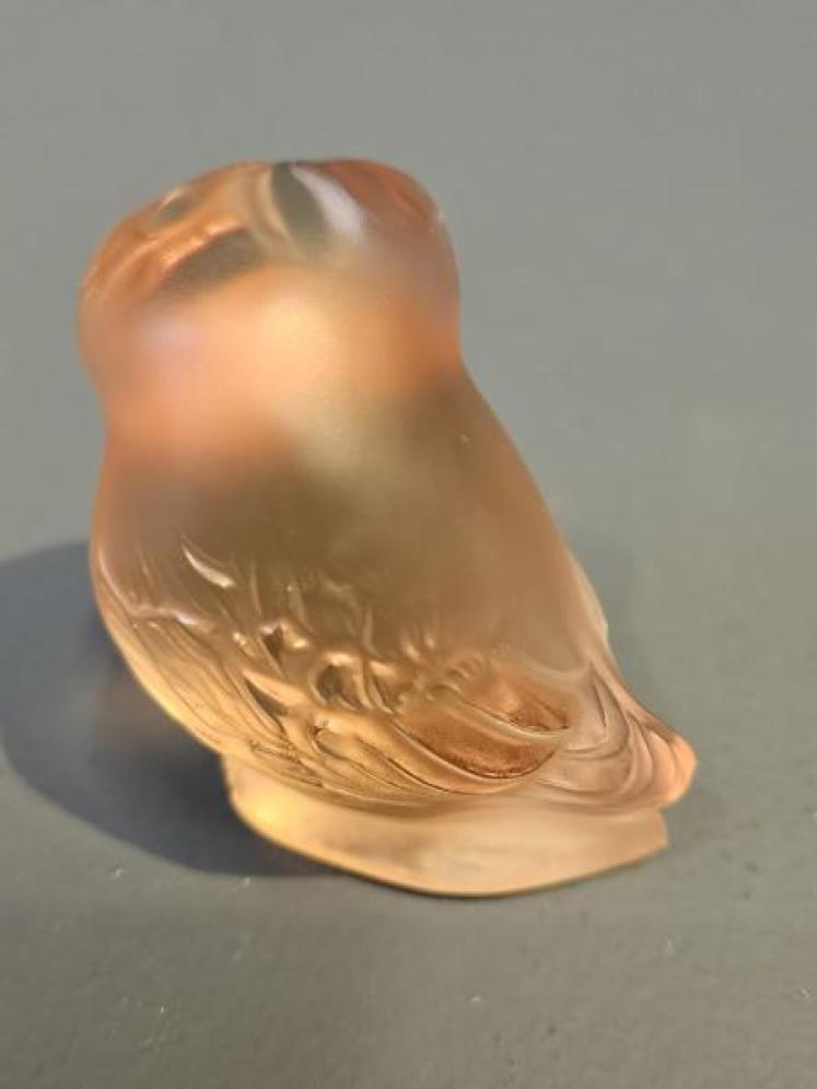 Lalique Amber Owl  - Image 3
