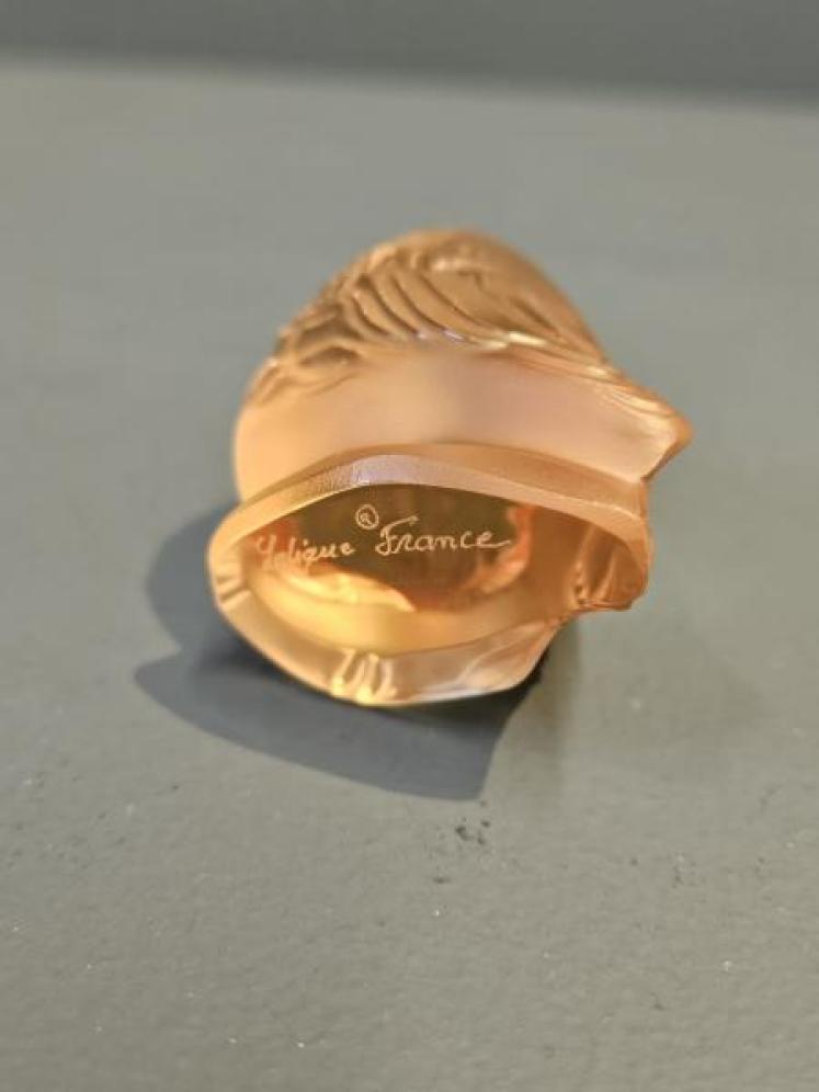 Lalique Amber Owl  - Image 4
