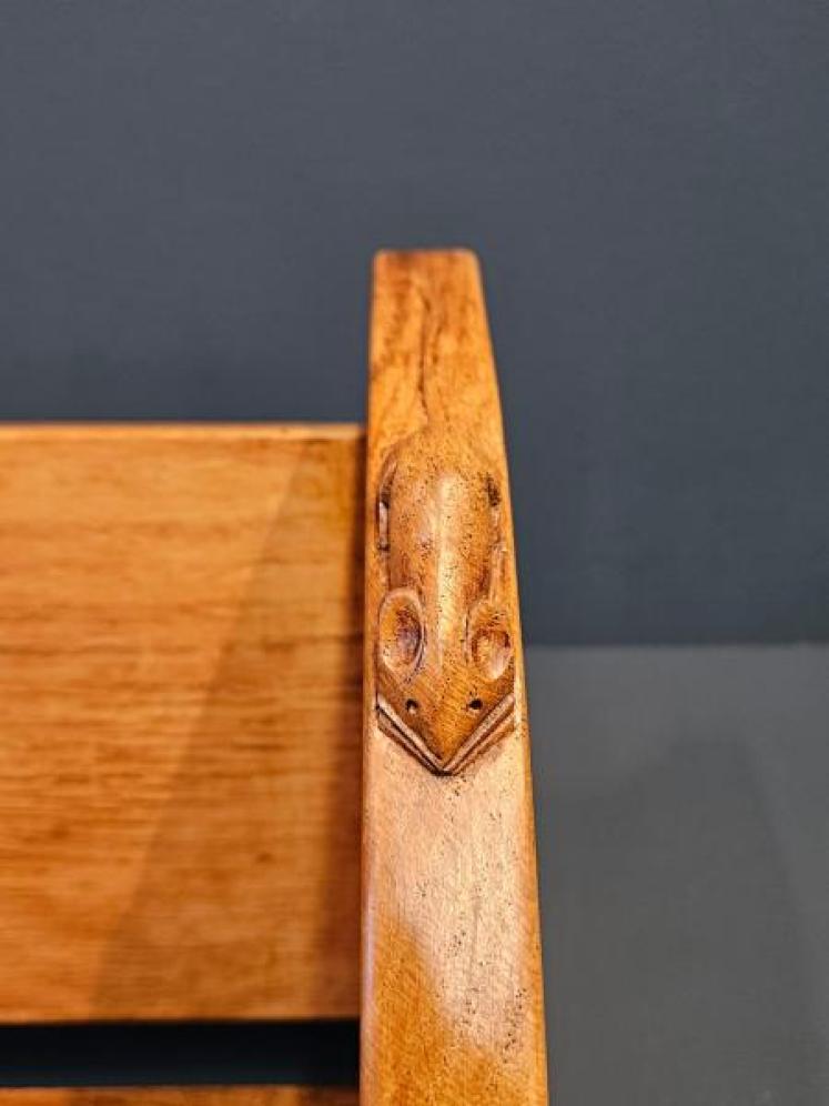 Mouseman Oak Book Trough - Image 4