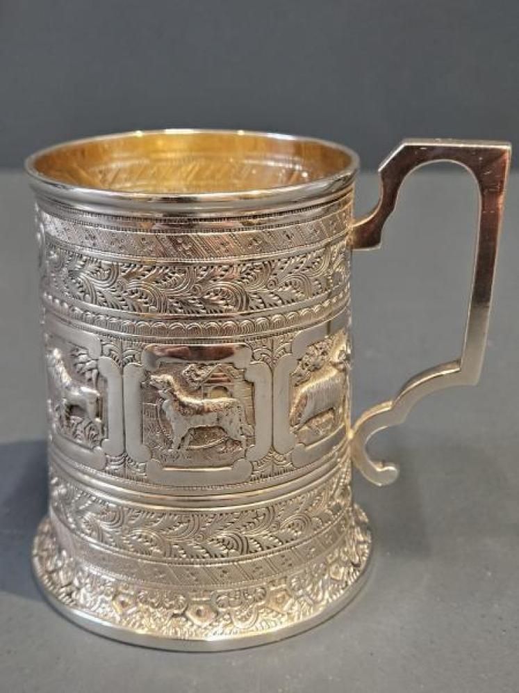 Outstanding Victorian Edinburgh Silver Mug - Image 7