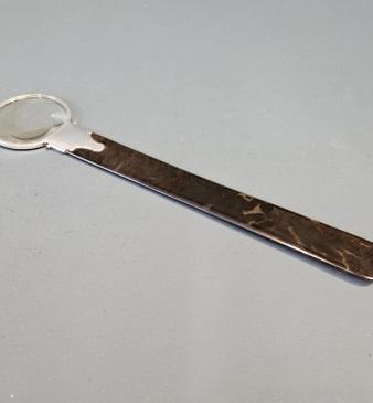 Superb Edwardian Silver and Tortoise Shell Page Turner with Magnifier