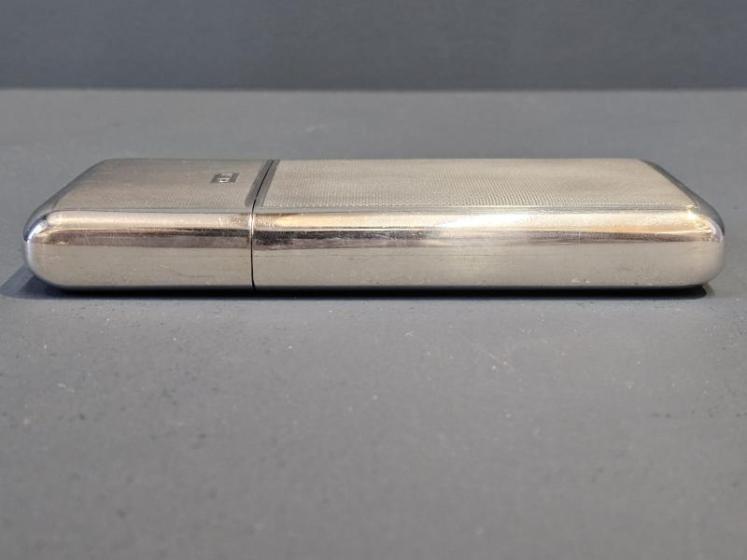 Fine Quality Engine Turned Silver Cigar Case - Image 5