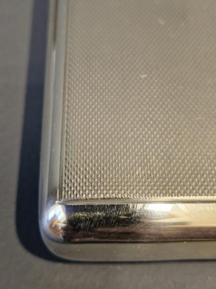 Fine Quality Engine Turned Silver Cigar Case - Image 6
