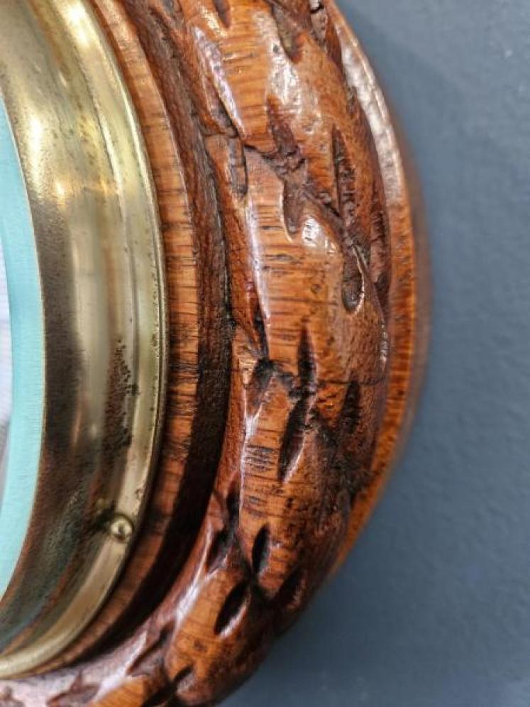 Victorian Oak Dublin Barometer - Image 3