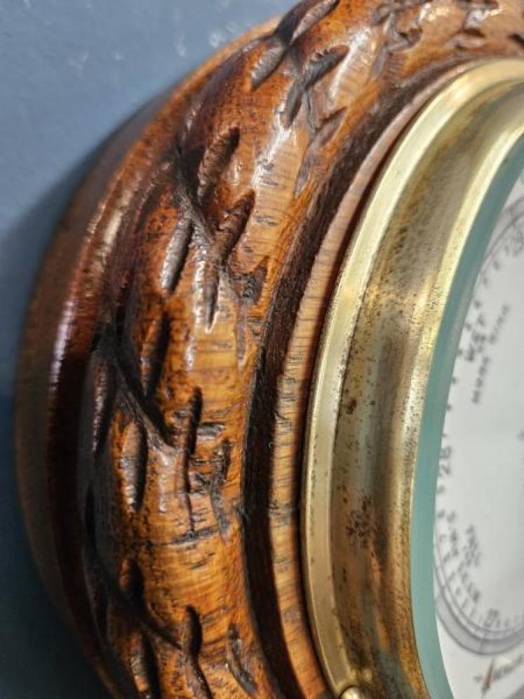 Victorian Oak Dublin Barometer - Image 4
