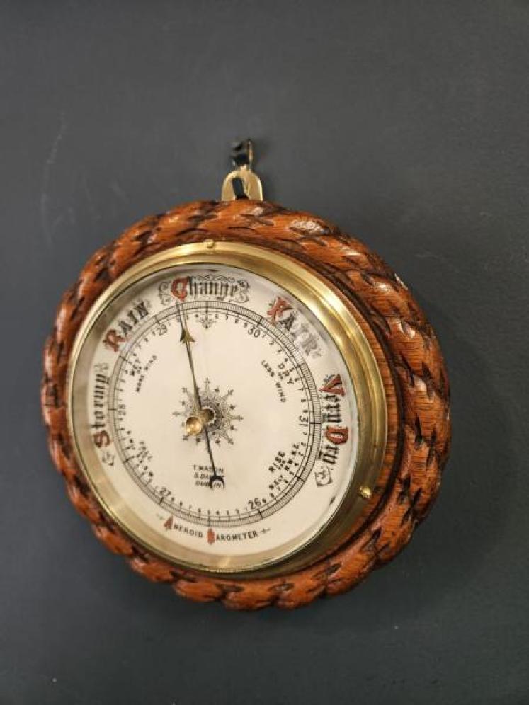 Victorian Oak Dublin Barometer - Image 7
