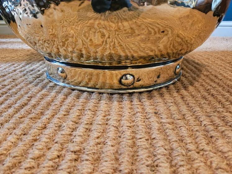 Large Victorian Brass Log Bin  - Image 5