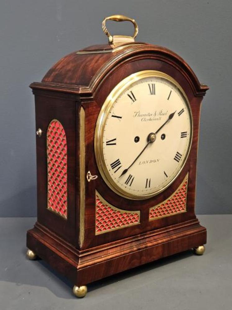 Regency Pad Top Bracket Clock by Thwaites and Reed - Image 6